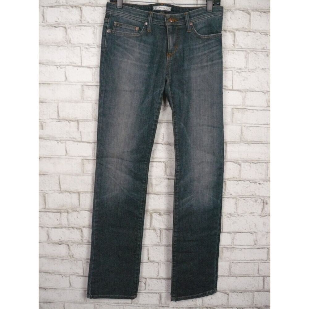 $178 Joe's Jeans The Cigarette Low Rise Pencil Leg in Jade Blue 27 NEW